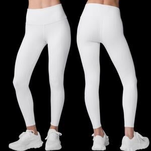 Alo Yoga 7/8 High-Waist Airbrush Leggings XS White Sculpting Compression Yoga